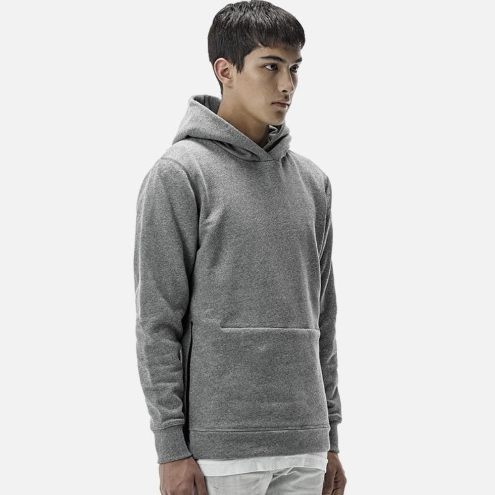 John Elliott Villain Hoodie Light Mélange Gray